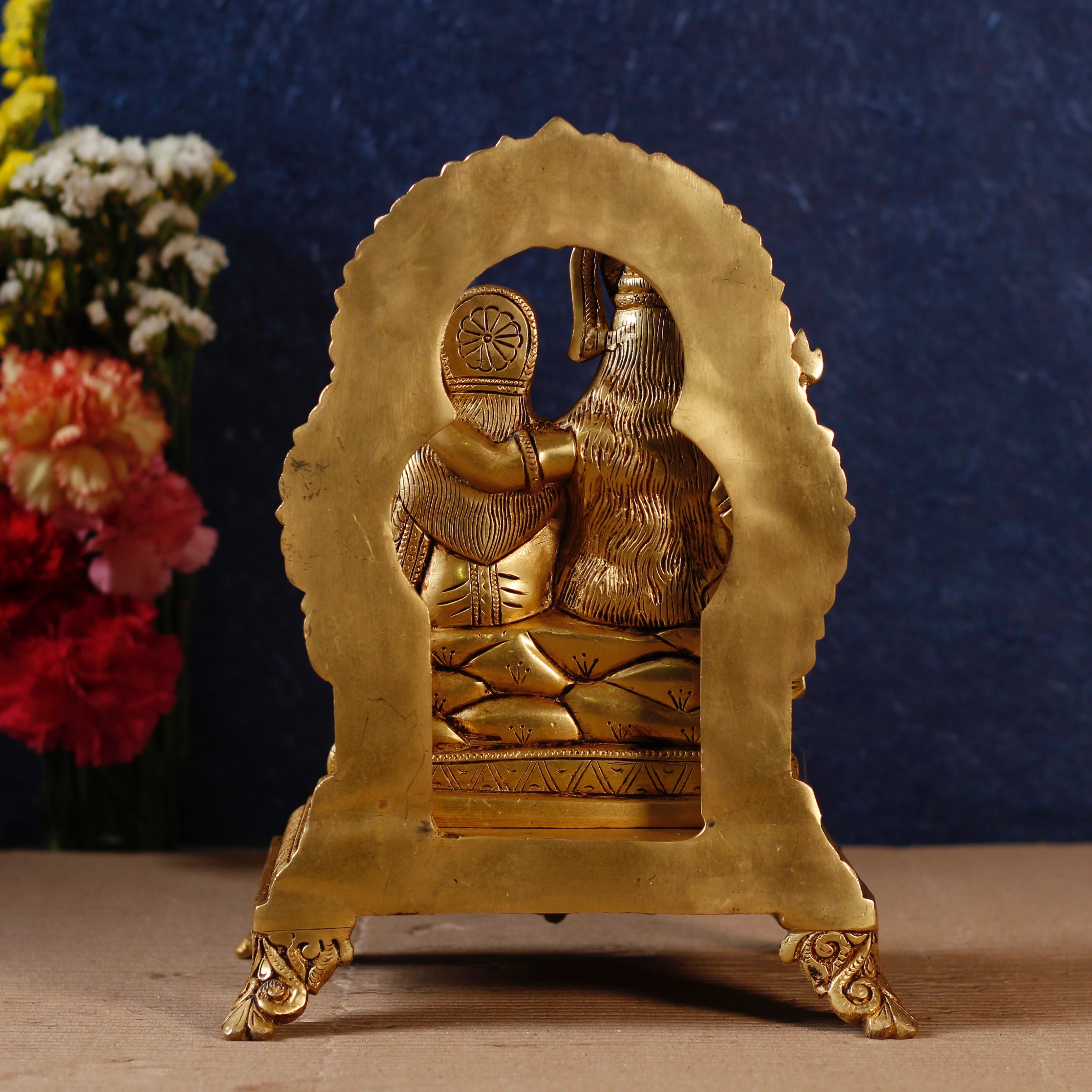 Lord Shiva Parivar In Brass In 13 Inches