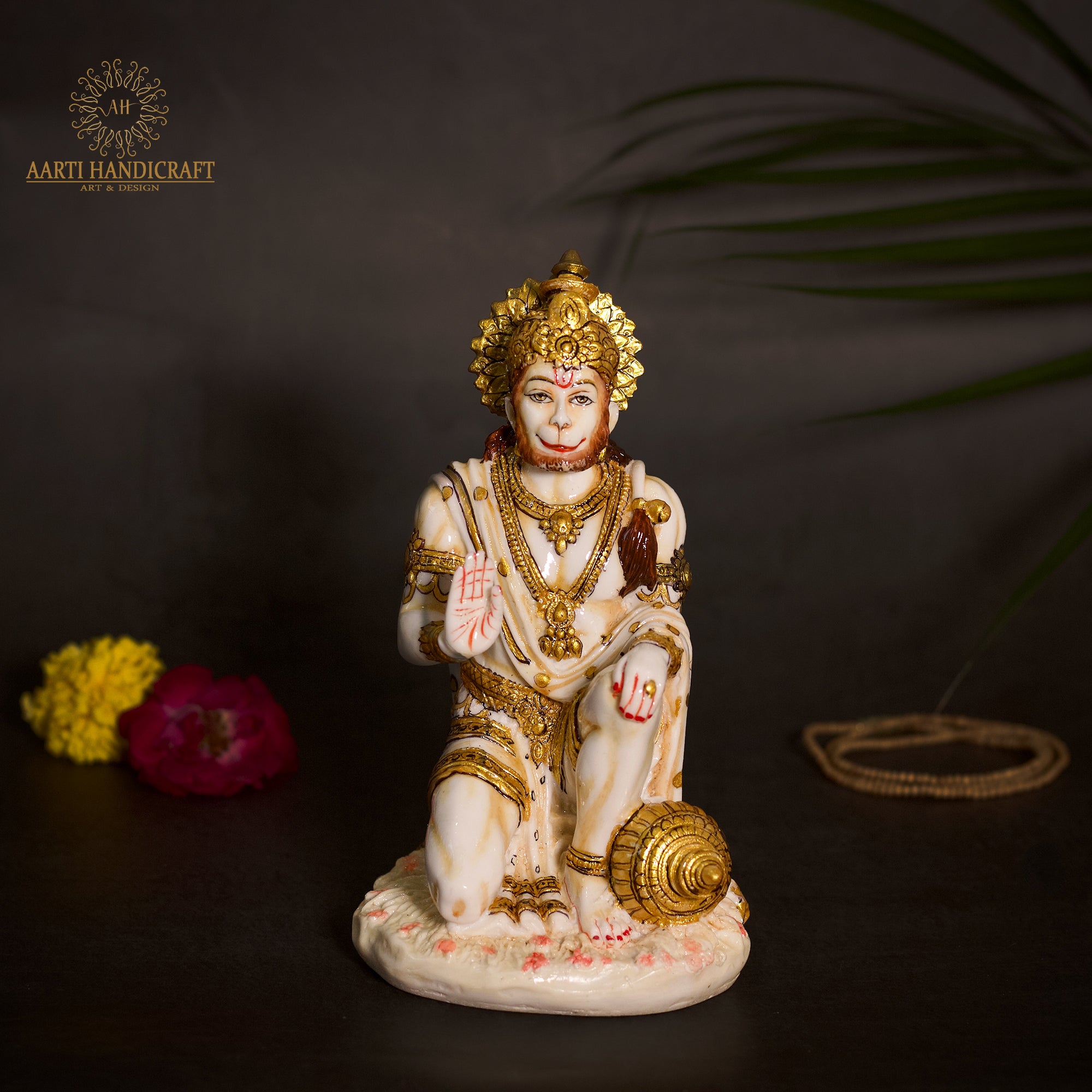 Blessing Hanuman in Sitting Position 7"