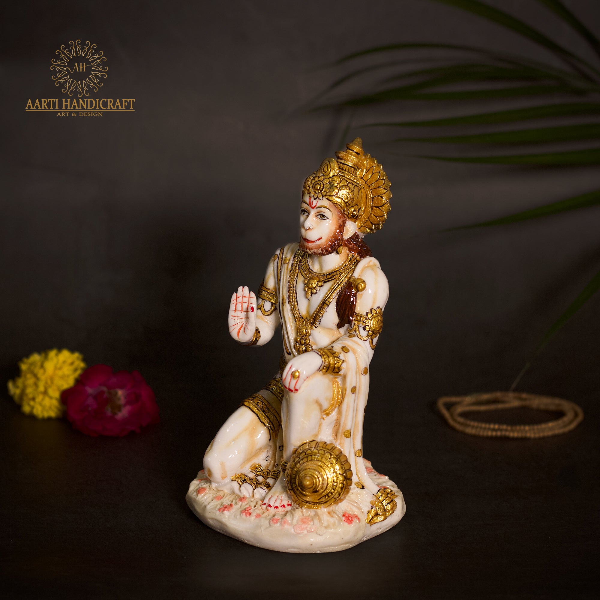 Blessing Hanuman in Sitting Position 7"