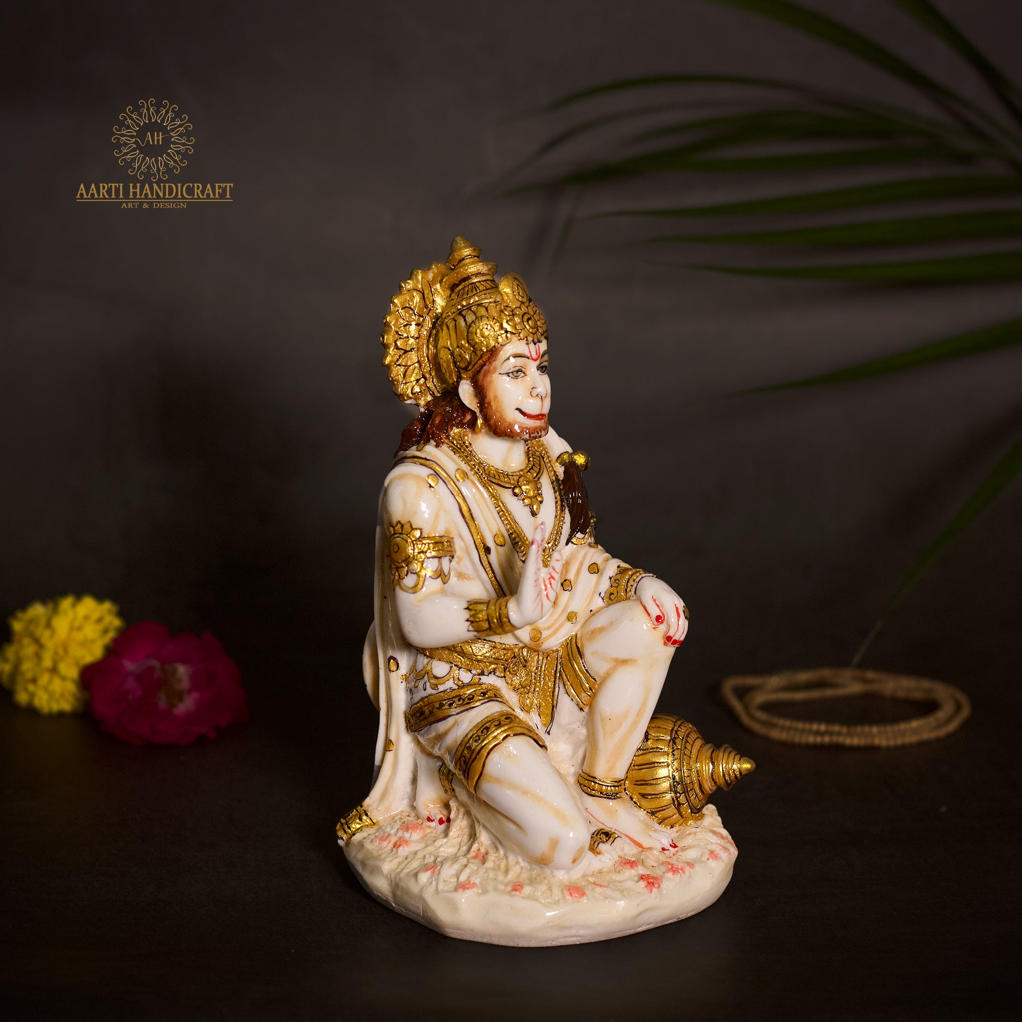 Blessing Hanuman in Sitting Position 7"