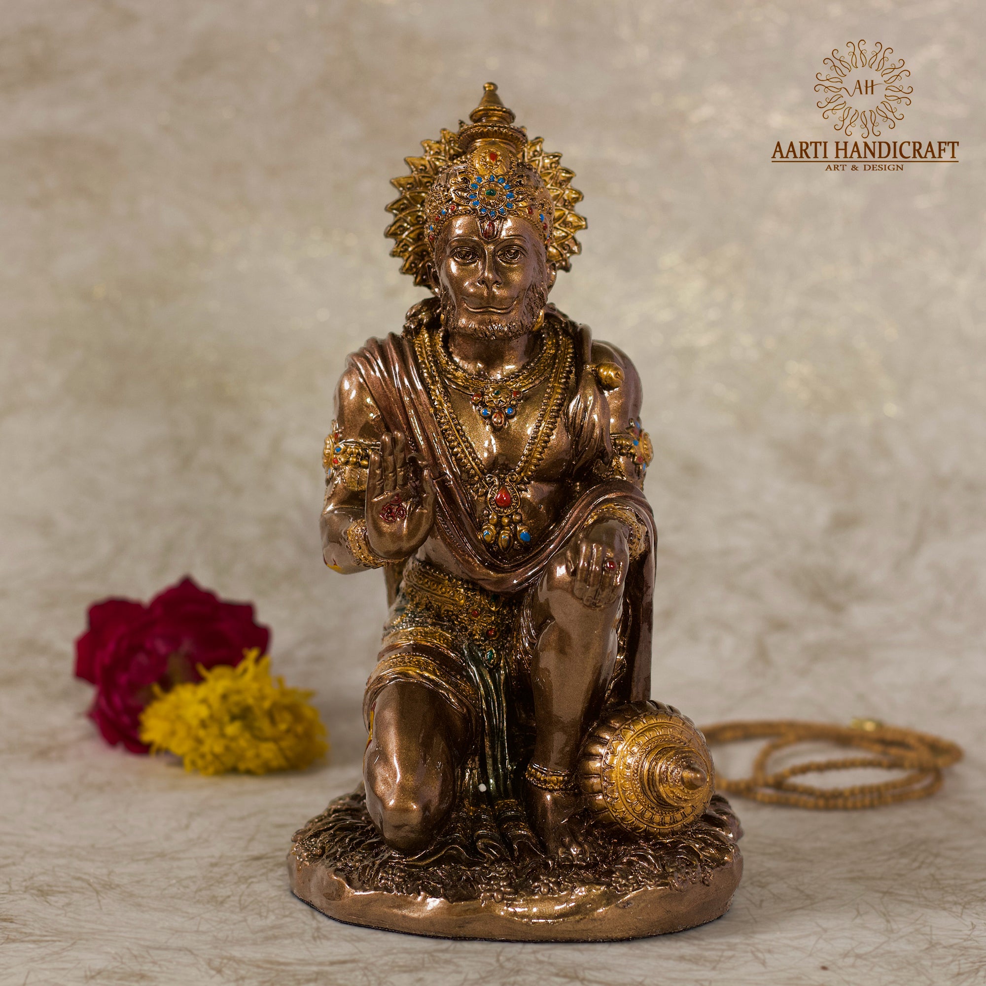 Blessing Hanuman | Sitting Posture | Resin