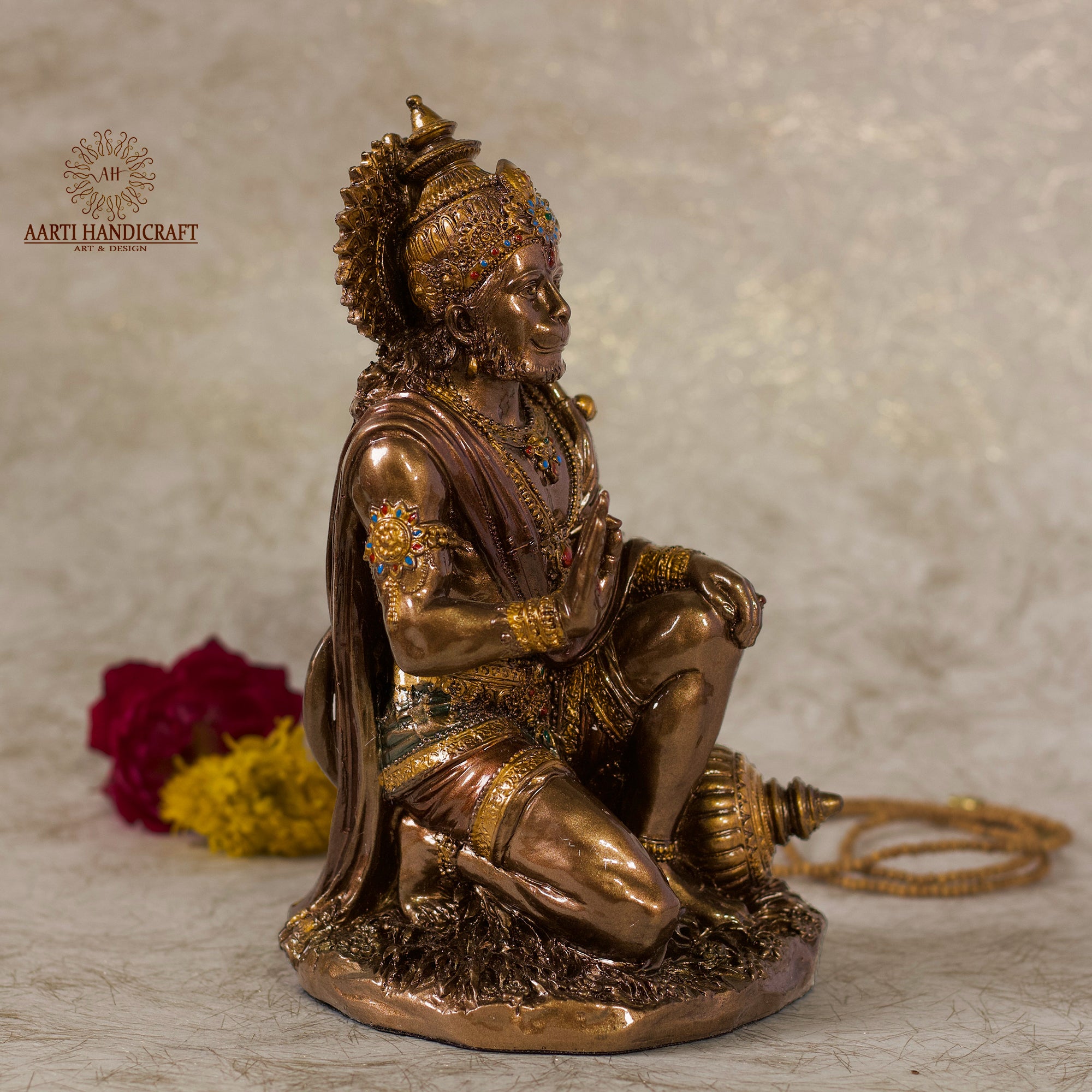 Blessing Hanuman | Sitting Posture | Resin