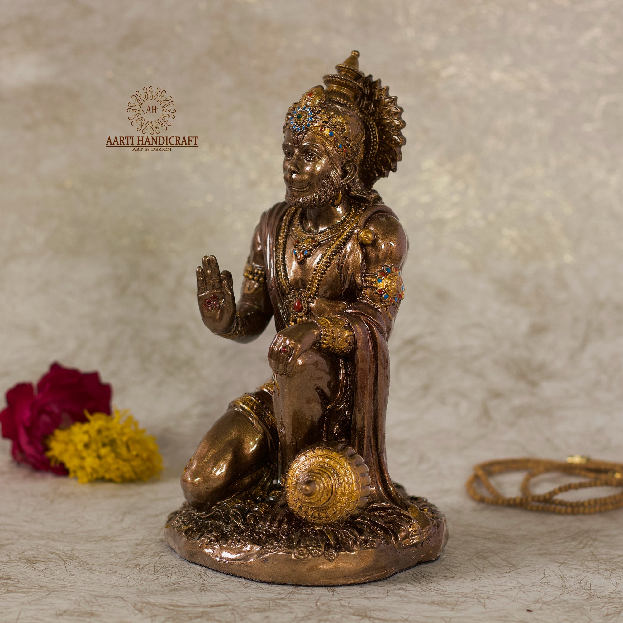 Blessing Hanuman | Sitting Posture | Resin