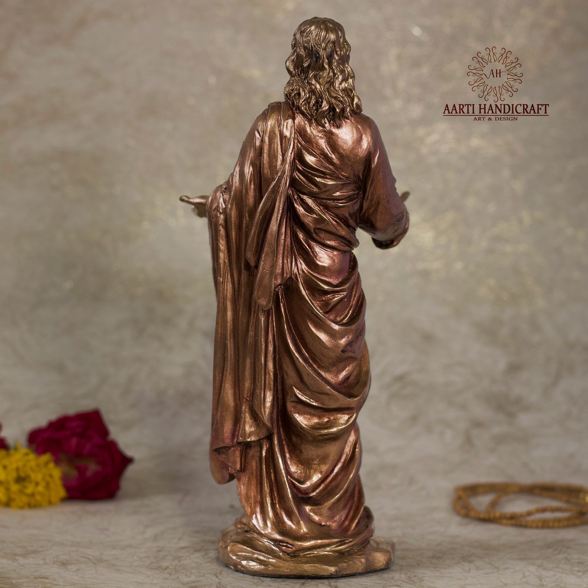 Standing jesus Idol In Copper Finish