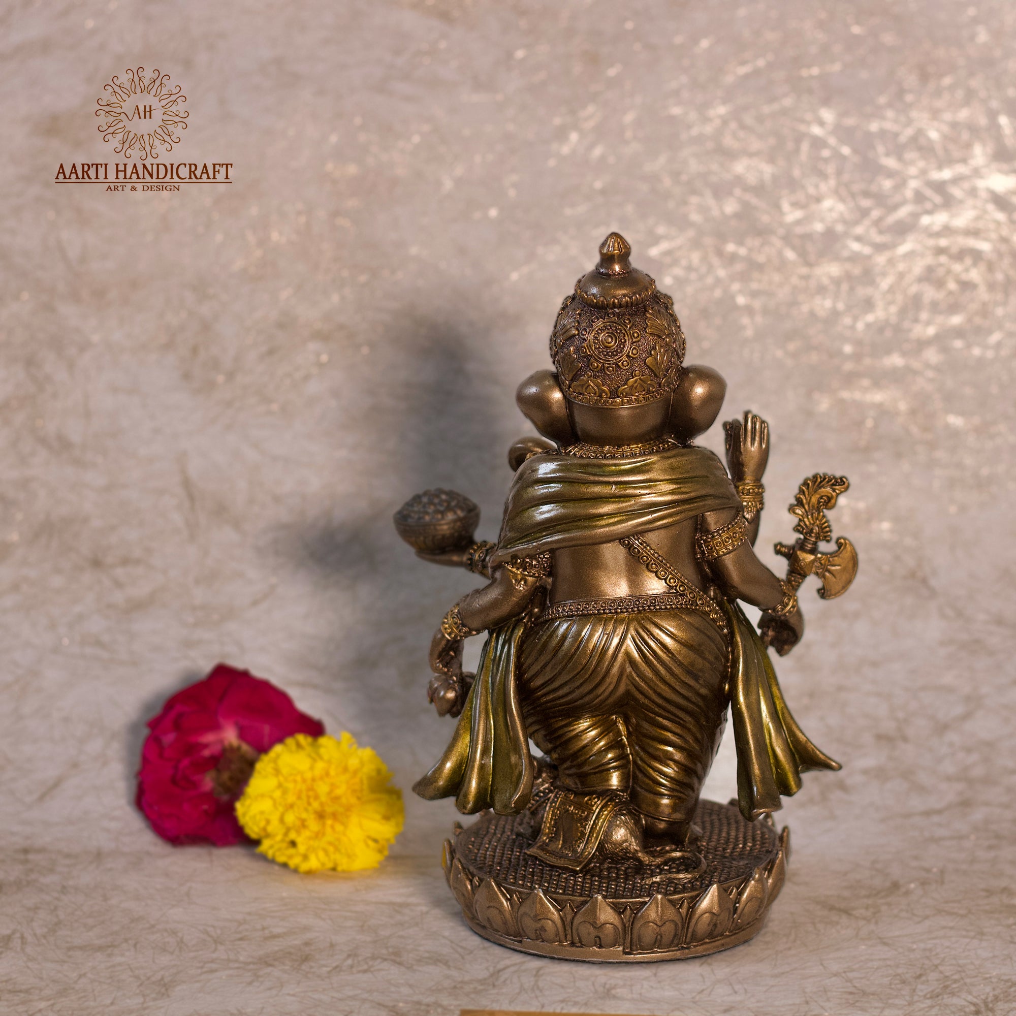 Dancing Ganesha In Copper Finish