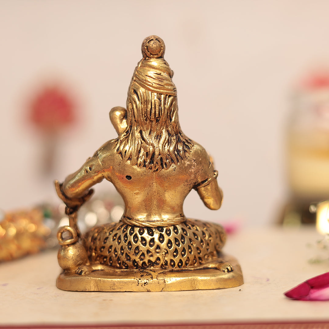 Superfine Brass Blessing Shiva/Shankar/Shambhu Idol In Abhaya Mudra