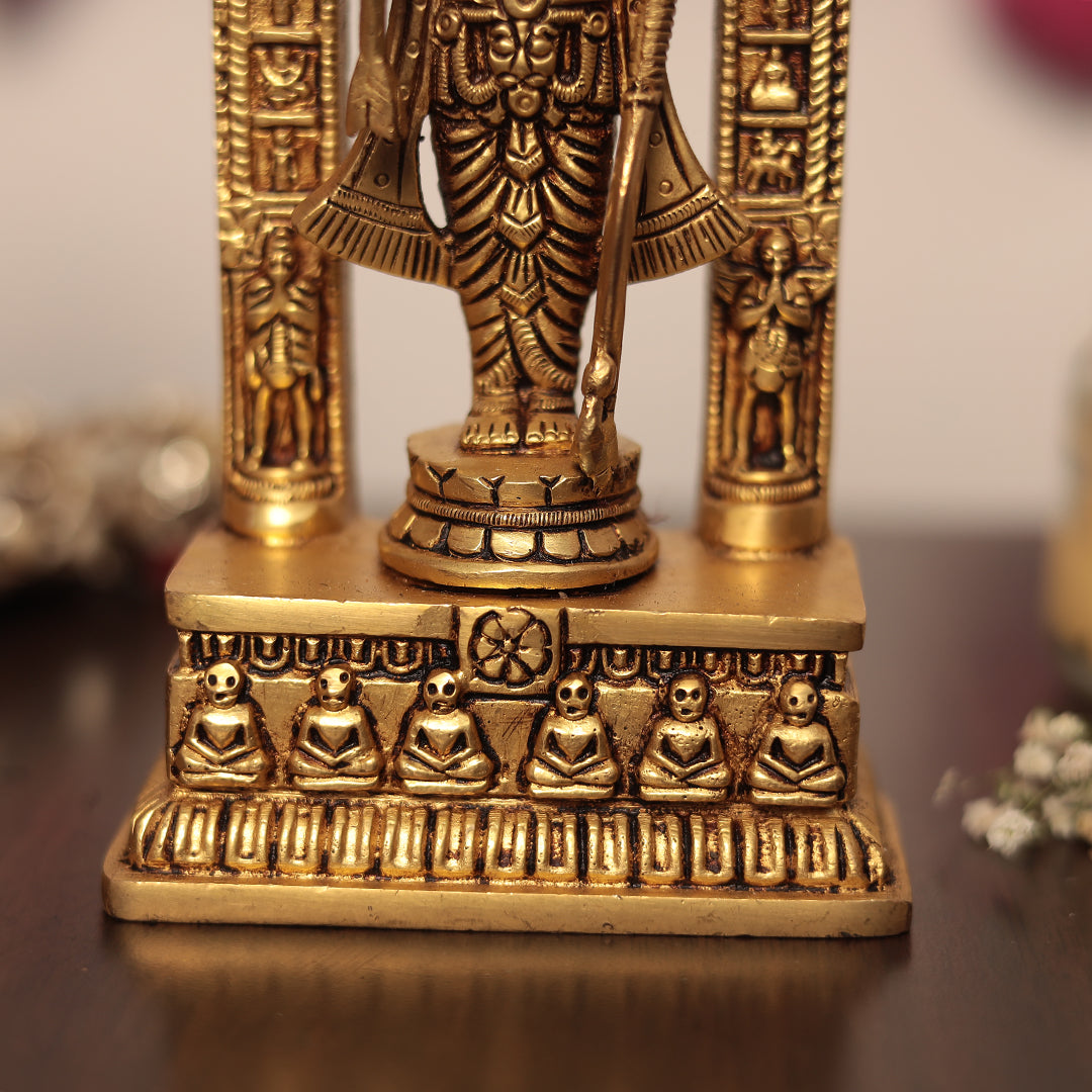 Superfine Brass Ayodhya Ram Lalla Idol In 7 Inches (18 Cm)