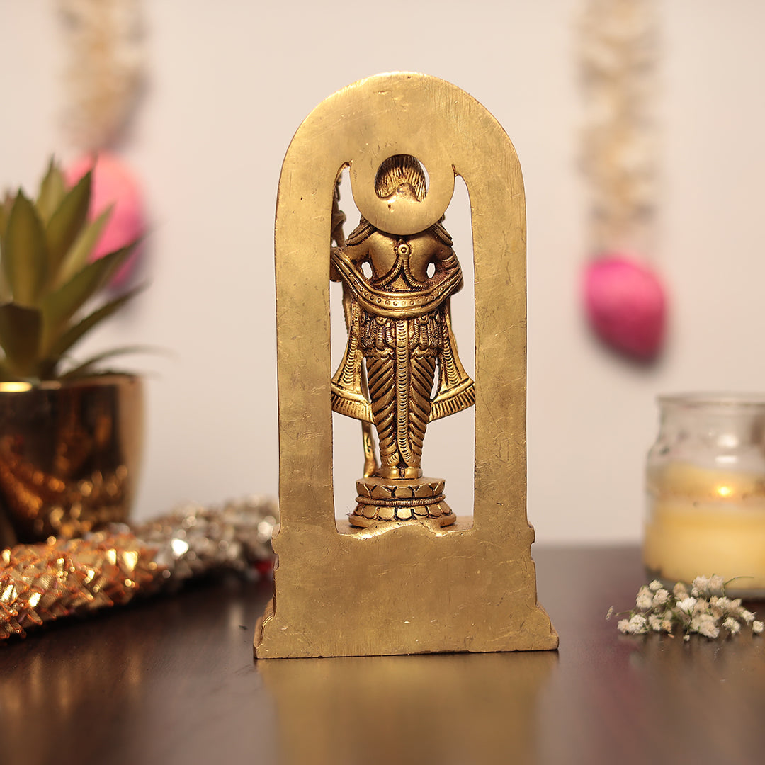 Superfine Brass Ayodhya Ram Lalla Idol In 7 Inches (18 Cm)