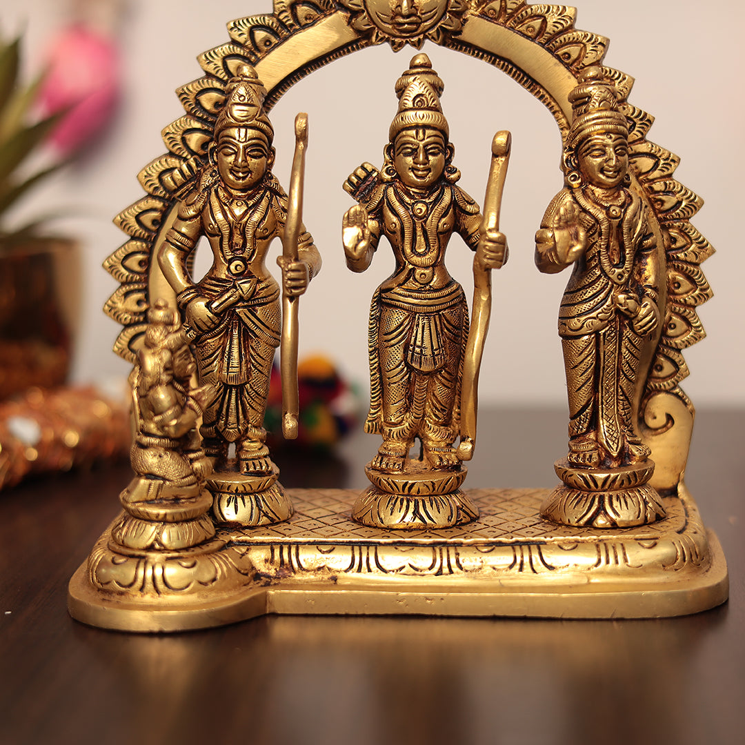 Divine Brass Ram Darbar Idol In 10 Inch