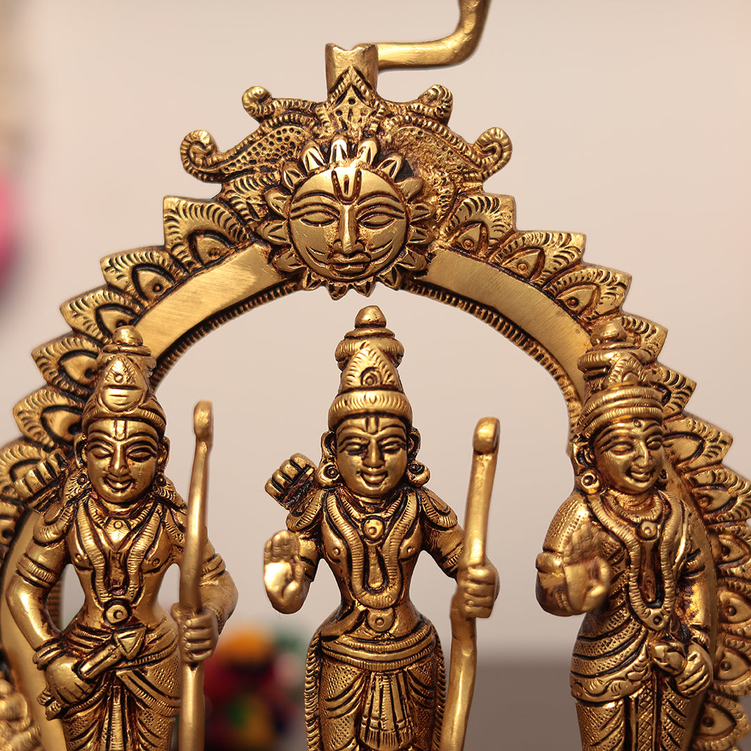 Divine Brass Ram Darbar Idol In 10 Inch