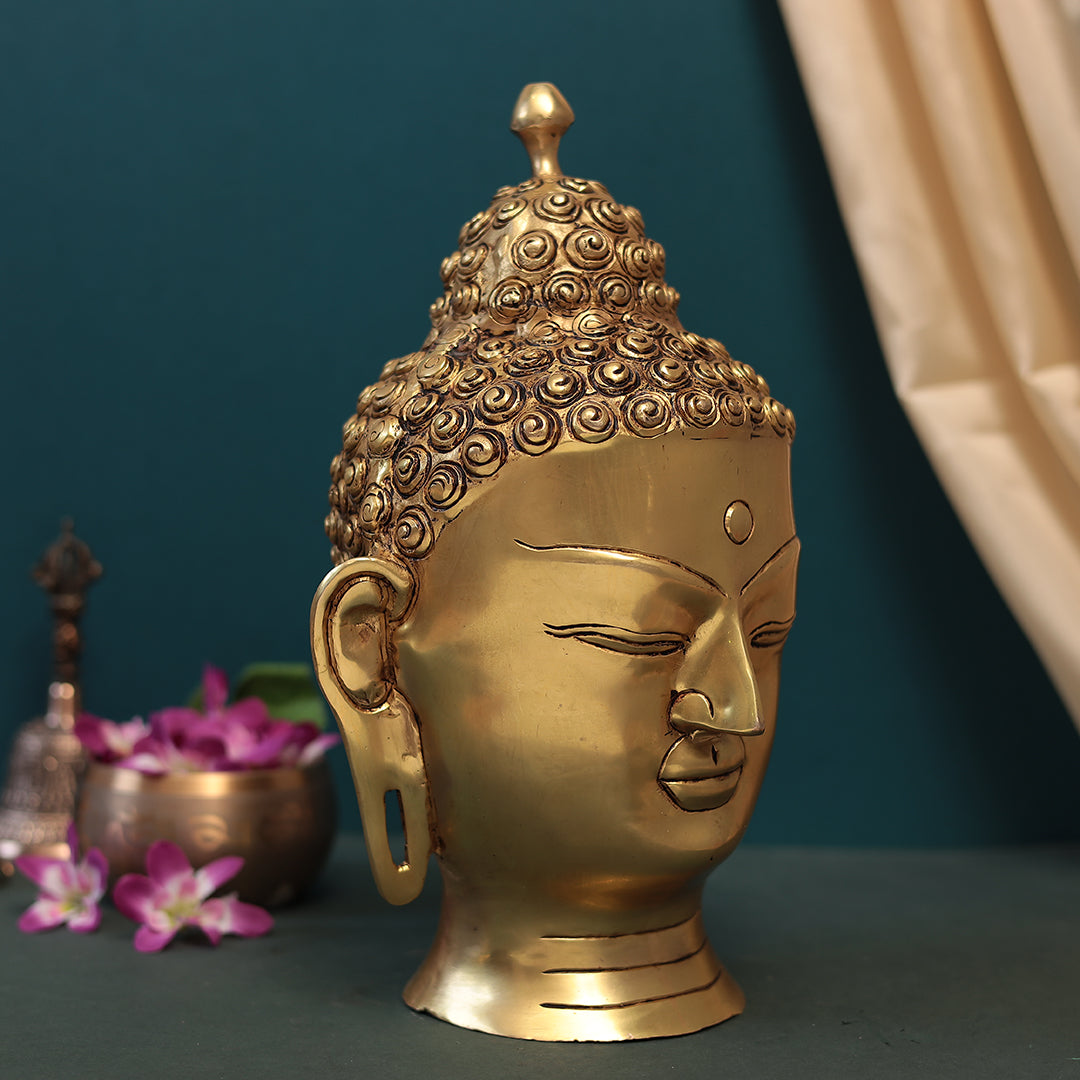 Brass Decorative Table Top Buddha Head