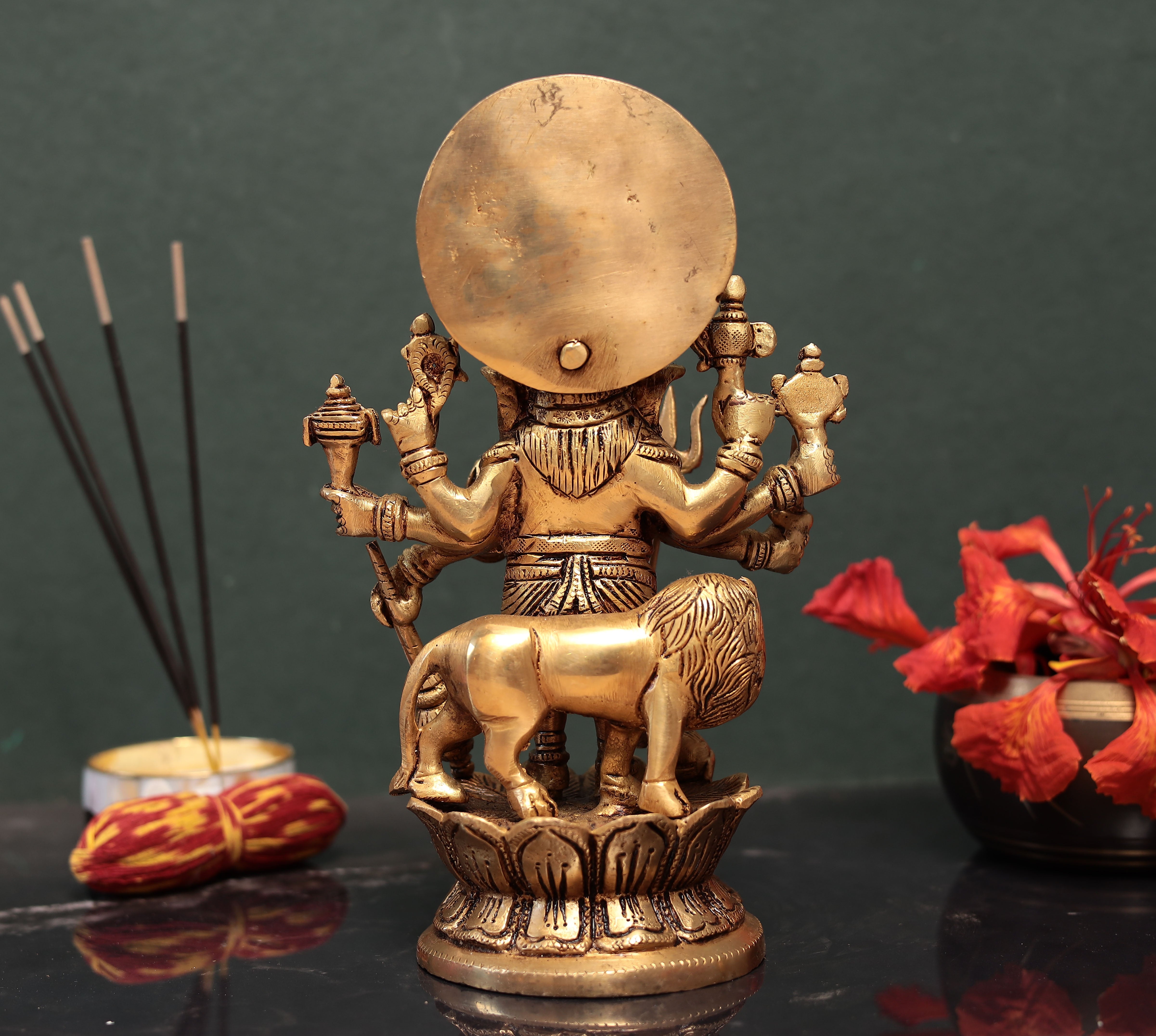 Subh Dhrishti Vinayagar/Ganesha With 8 Arms In 9 Inches