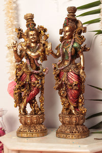 Radha and Krishna Pair in 15 Inches