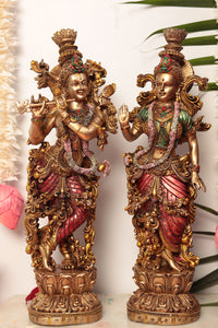 Radha and Krishna Pair in 15 Inches