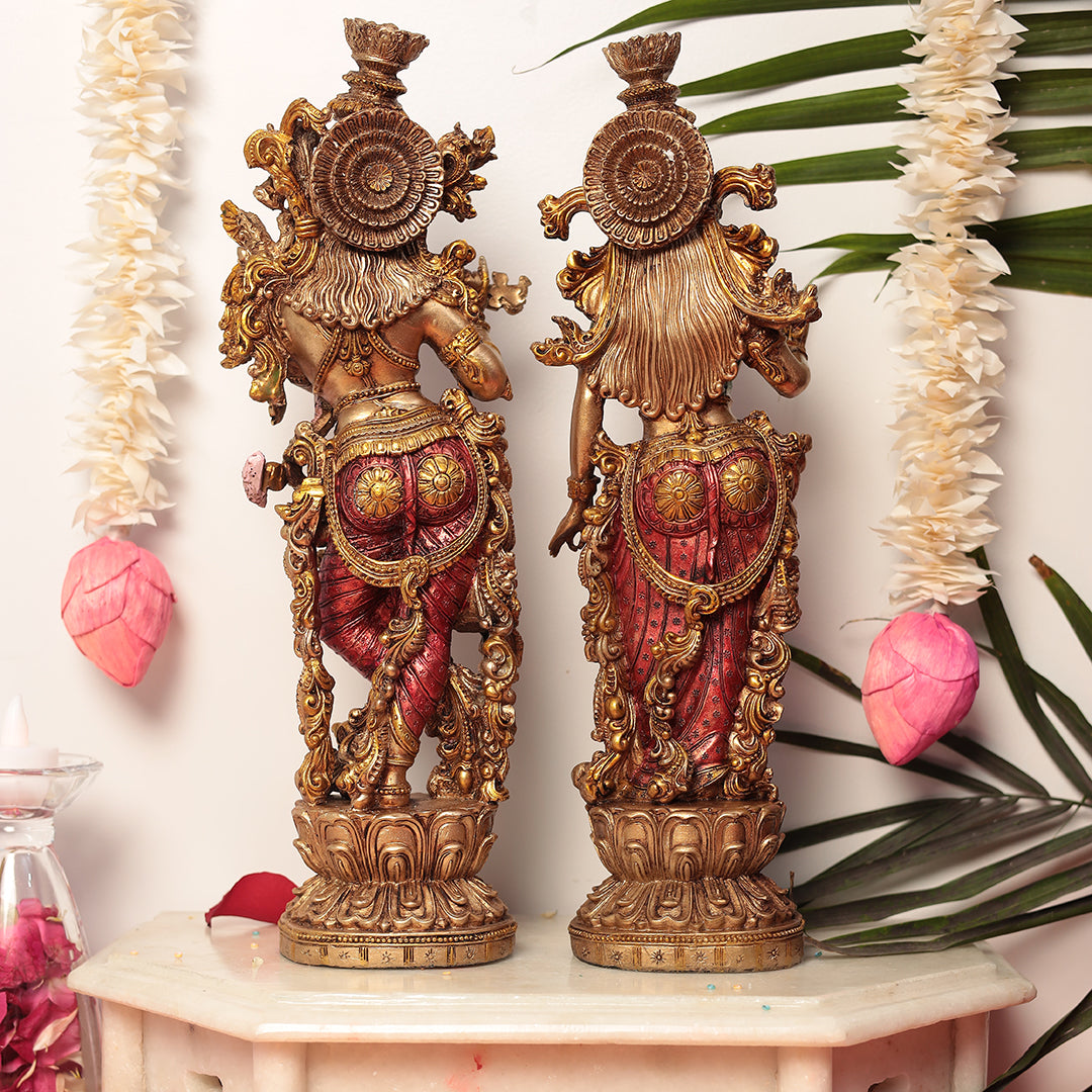 Radha and Krishna Pair in 15 Inches