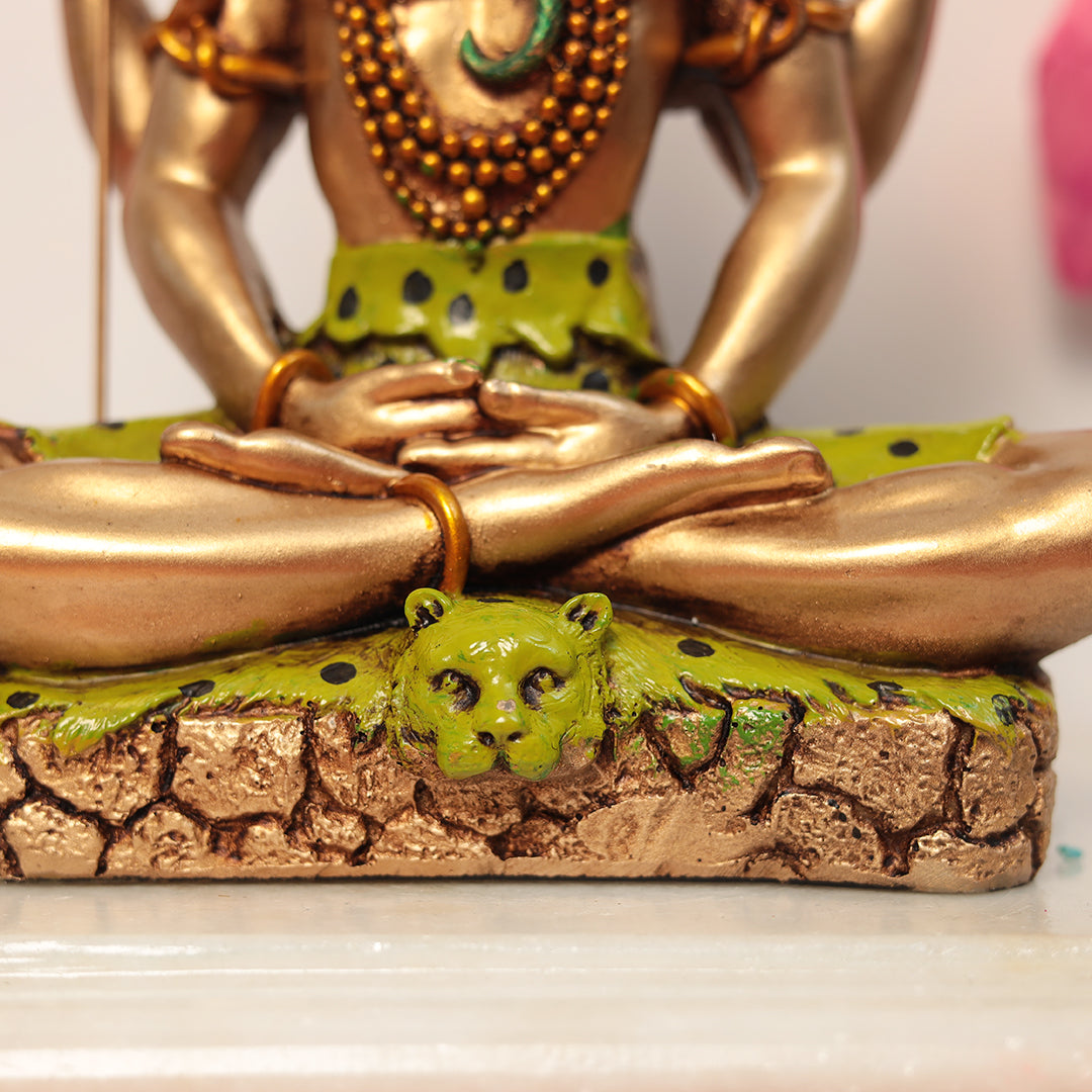 Elegant Lord Shiva In Resin In 9" For Temple/Puja/Decor