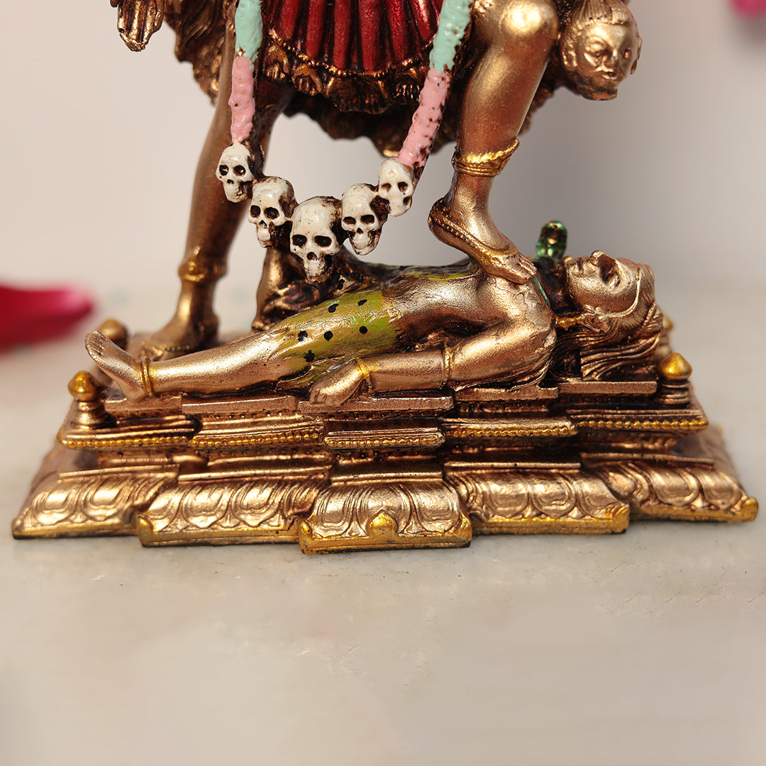 Antique Goddess Kali Idol in 8 Inches *