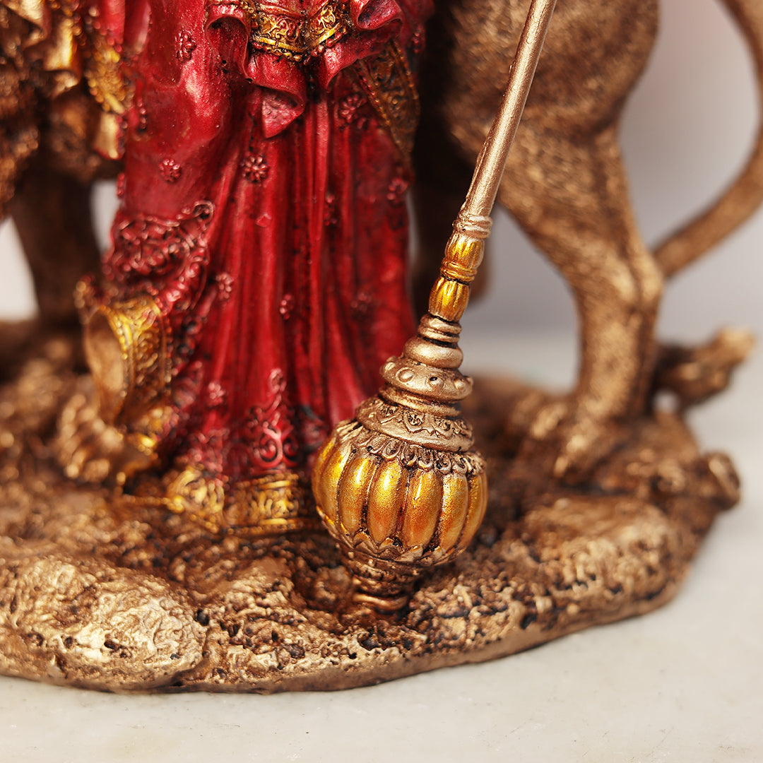 Standing Maa Durga In Multicolor (Resin) In 12 Inches (30.48 Cm)