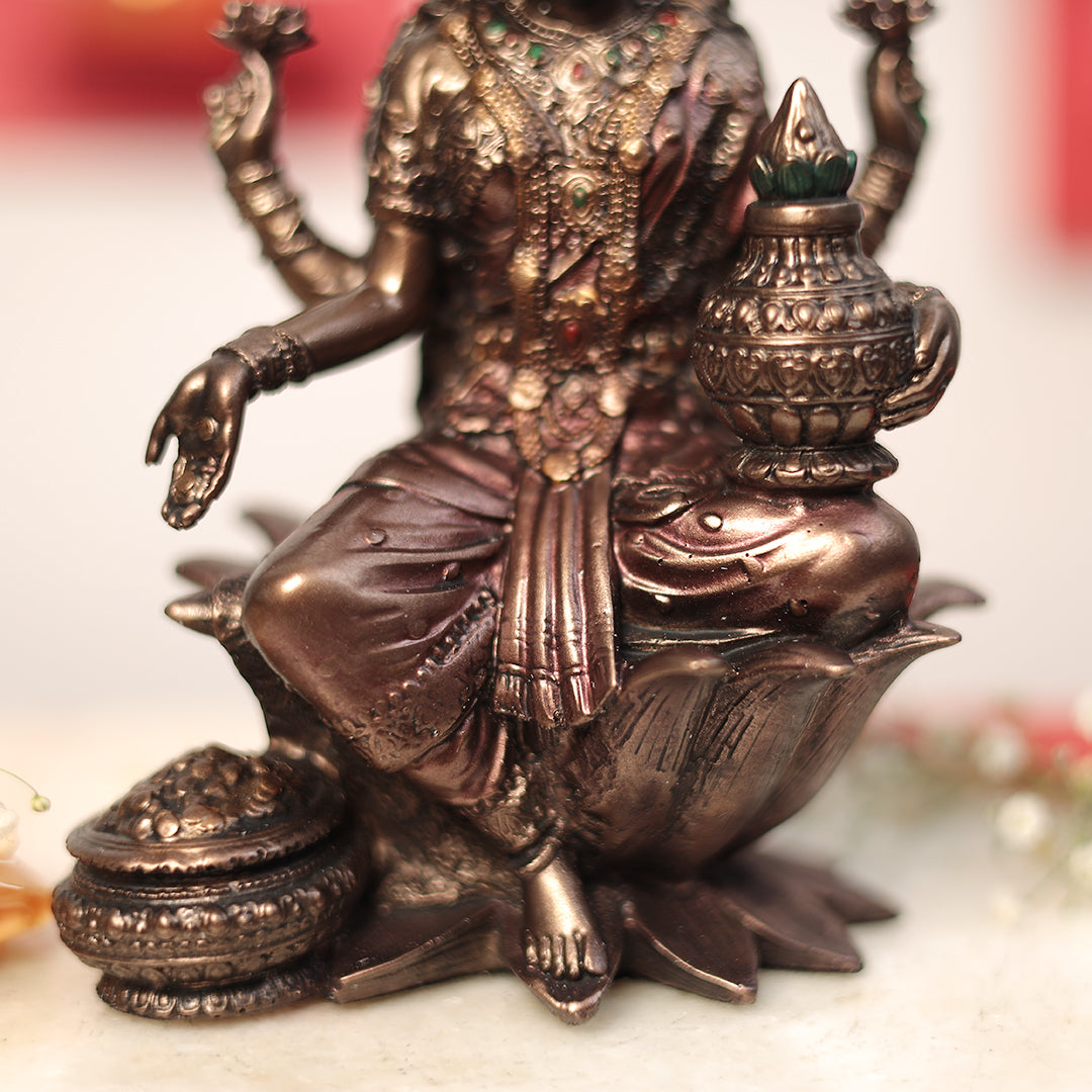 Shubh Lakshmi Ganesh Pair For Puja And Home Decor In 7"