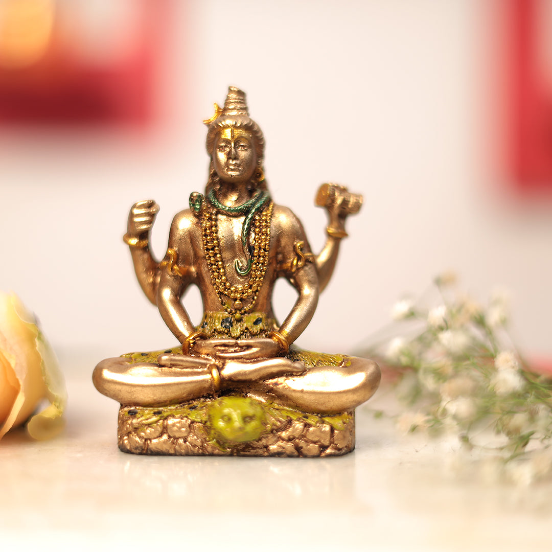 Shiva In 4" Car Dashboard/Home Decor/Puja Idol