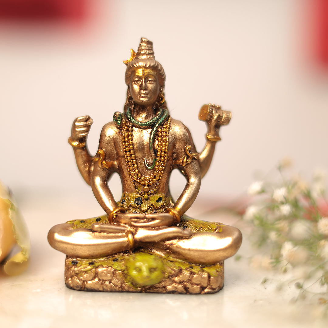 Shiva In 4" Car Dashboard/Home Decor/Puja Idol