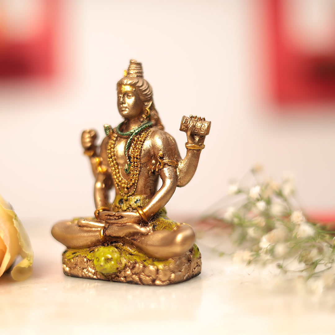 Shiva In 4" Car Dashboard/Home Decor/Puja Idol