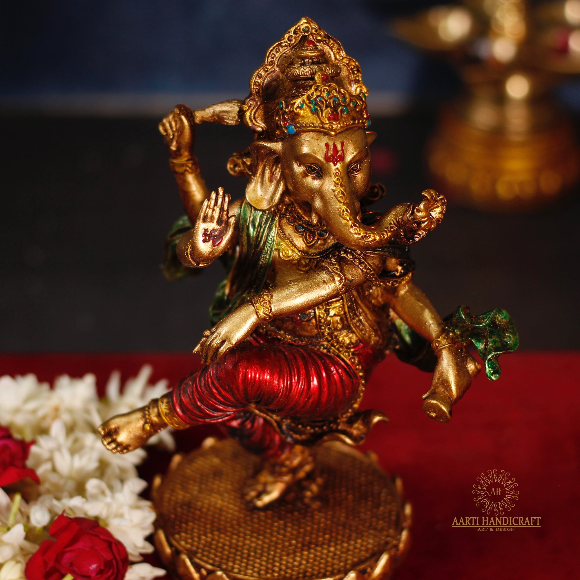 Dancing ganesha In 8 Inches