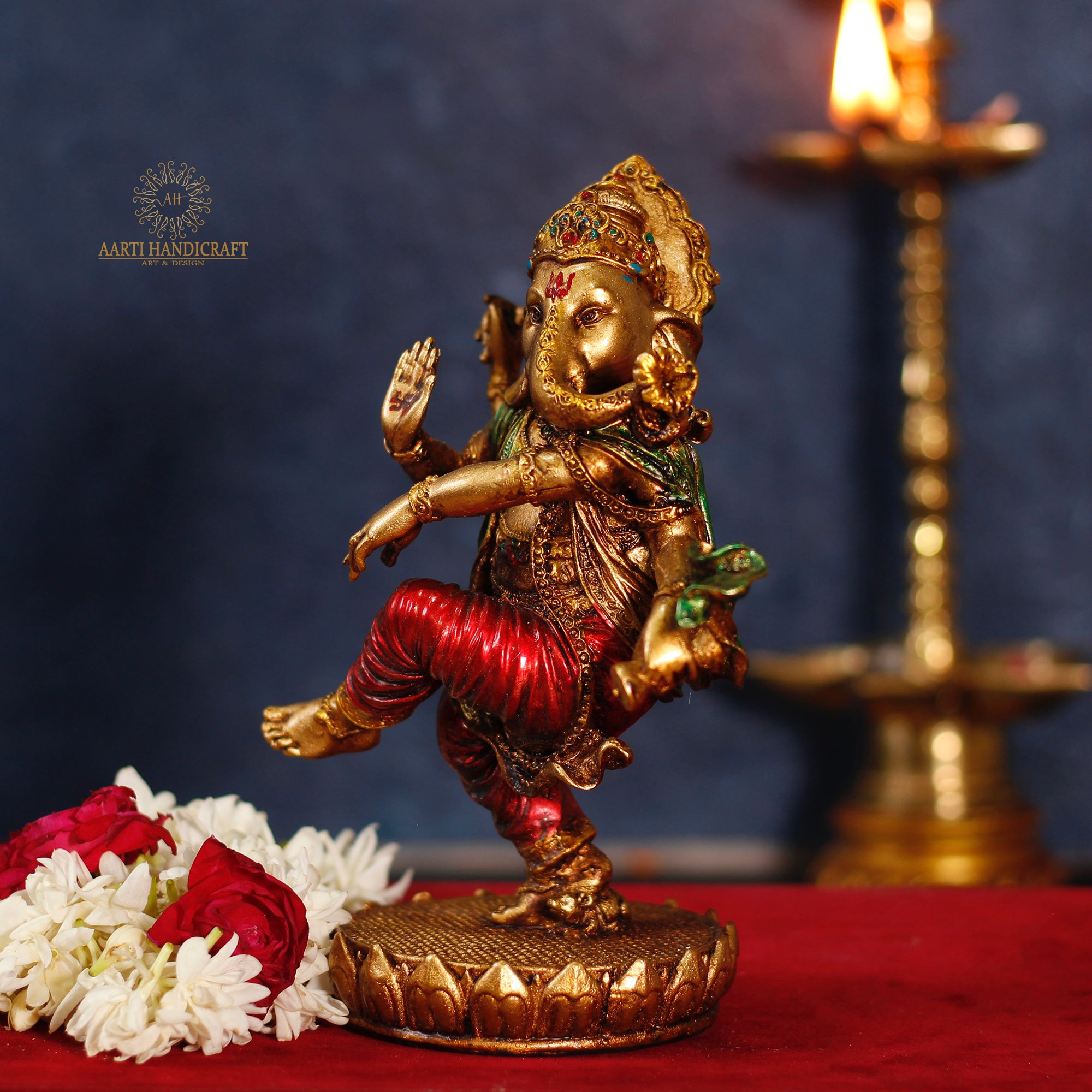 Dancing ganesha In 8 Inches