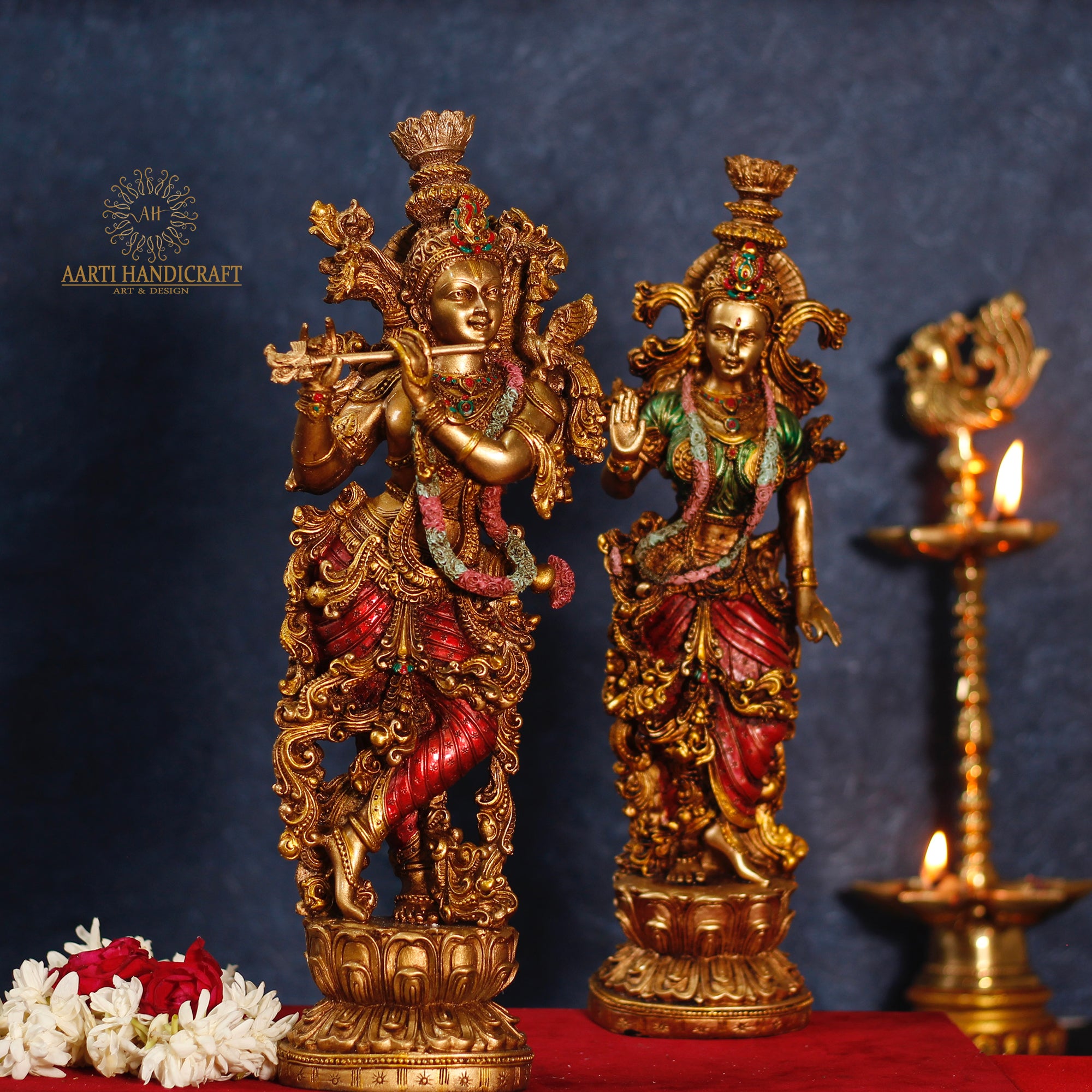 Radha and Krishna Pair in 15 Inches