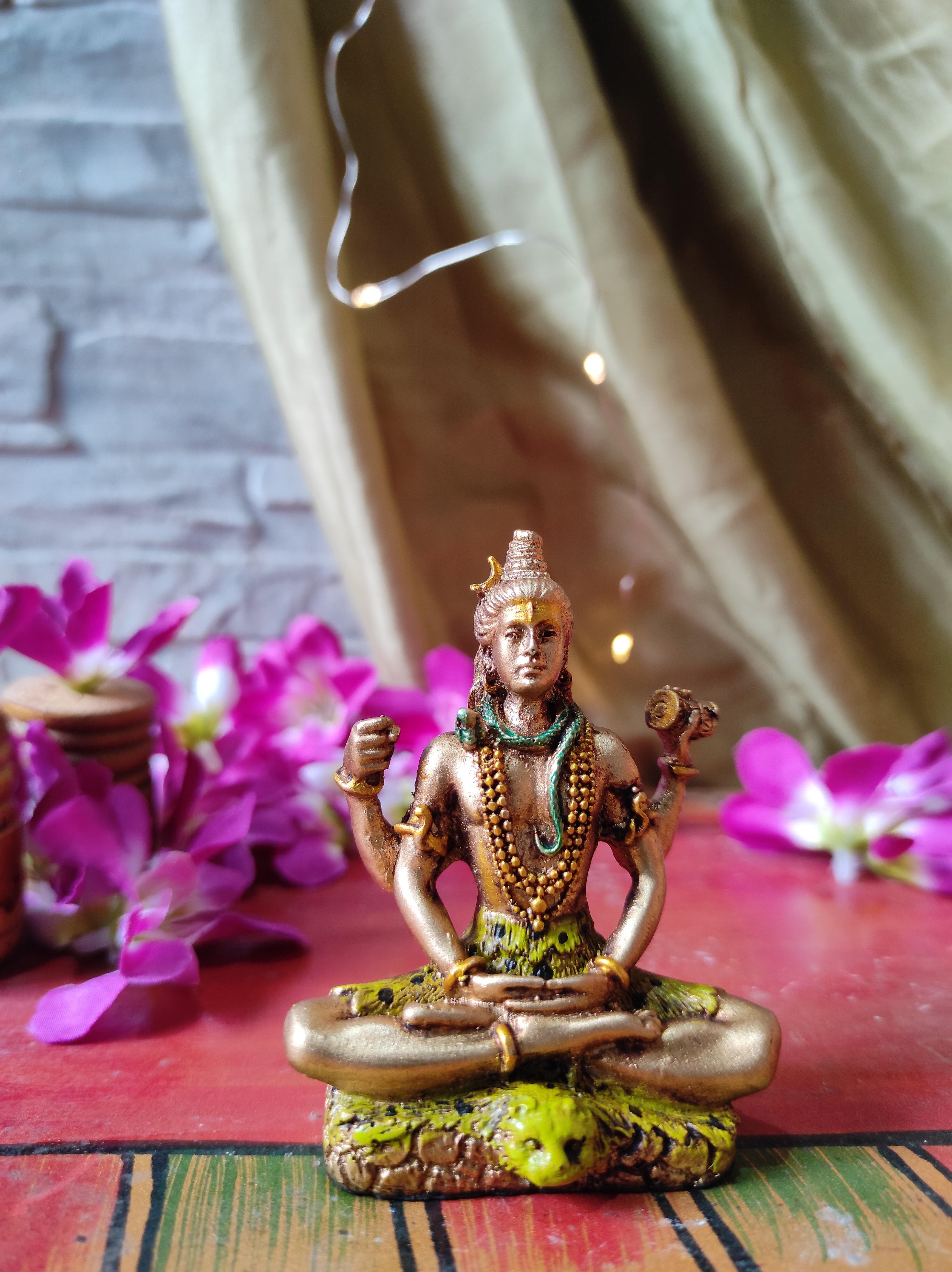 Shiva In 4" Car Dashboard/Home Decor/Puja Idol