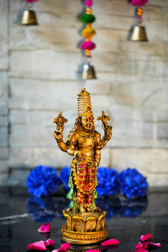 6" Standing Tirupati Balaji/Venkateswara Idol